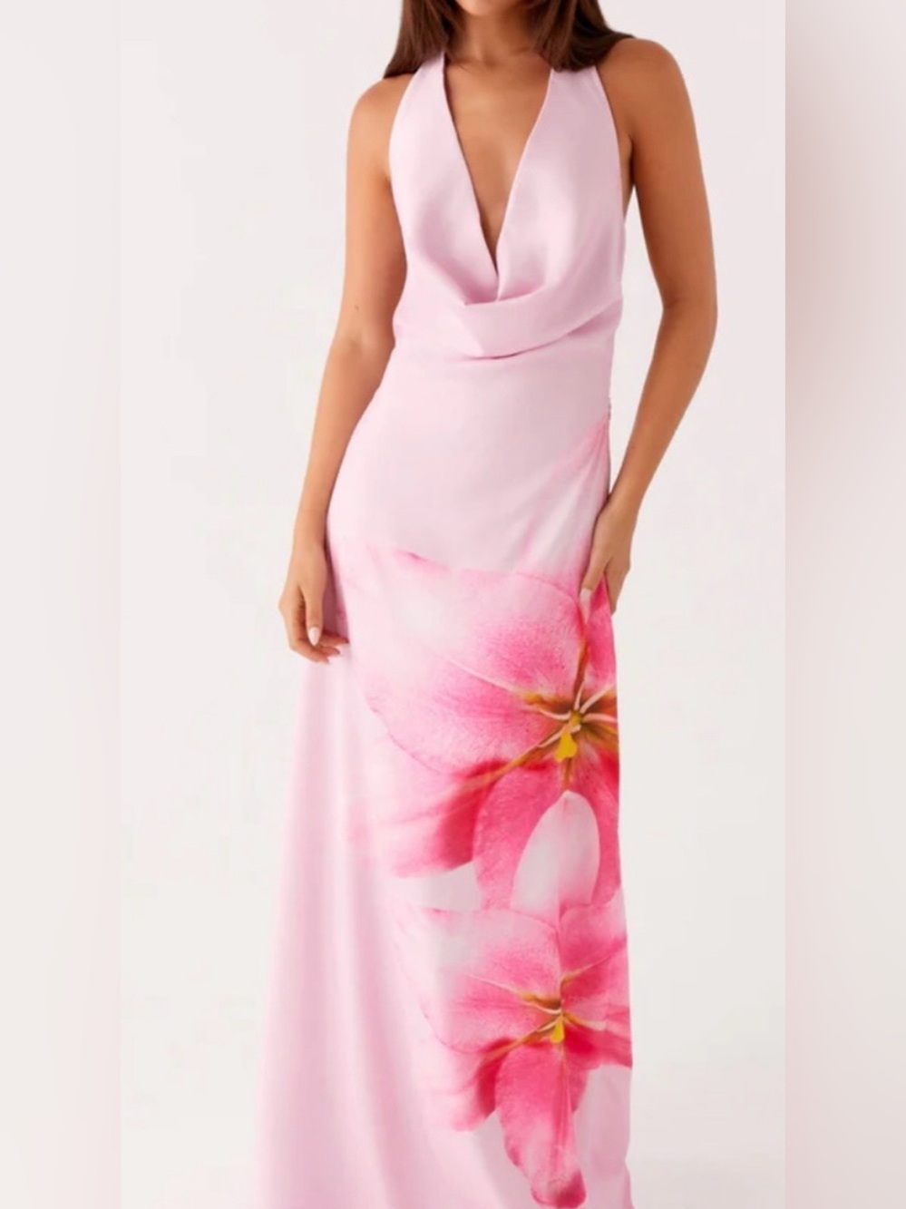 Peppermayo Maxi Dress -Pink Floral NWT - Picture 2 of 13